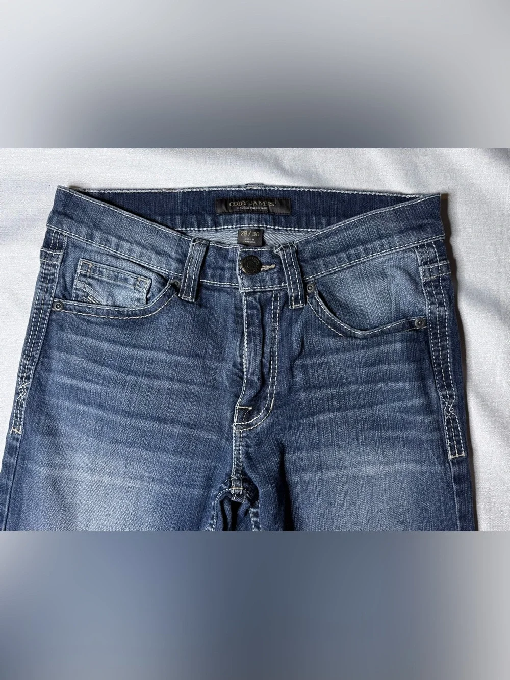 Cody James Jeans Mens 29  Denim Western Cowboy Straight Leg Embroidered
